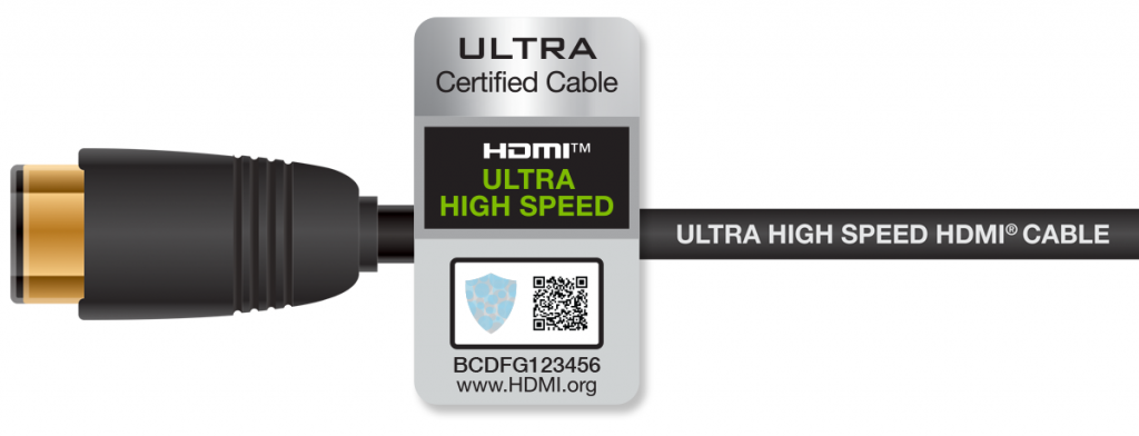 Ultra-High-Speed Cable is required for 4K/120Hz and 8K/60Hz